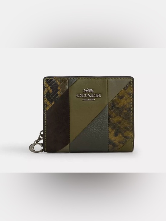 Coach Carmen Mini Crossbody Bag AND WALLET, Olive Multi-Leather Design. - Picture 9 of 15